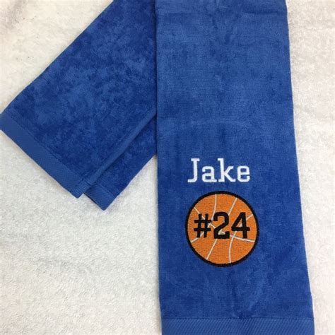 Embroidered Basketball Towel Available In Most Colors Basketball
