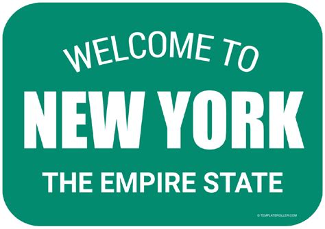 Welcome To New York Sign Template Download Printable Pdf Templateroller