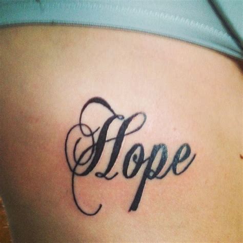 Hope Tattoo Hope Tattoo Tattoos Infinity Tattoo