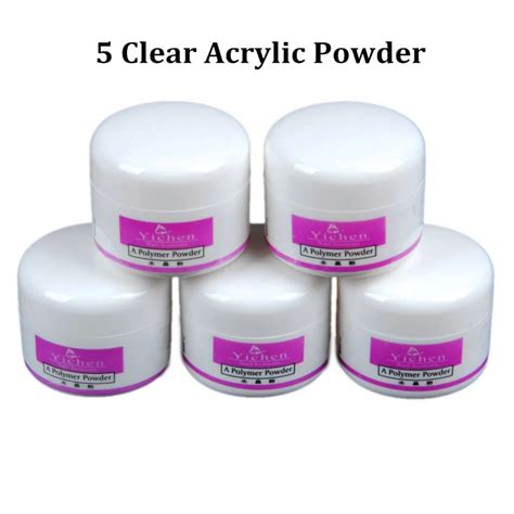 Coscelia Acrylic Powder 5pcs Nail Acrylic Powder Acrylic Nail Powder