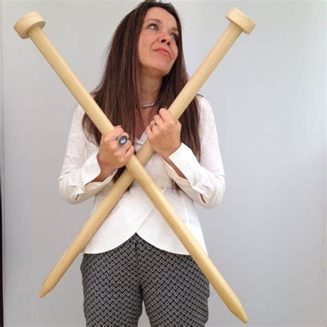 Giant Knitting Needles 40mm 16 Inch And 1 Metre In Length Jumbo