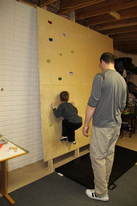 Building A Climbing Wall In Your Basement—for Little Kids Kids