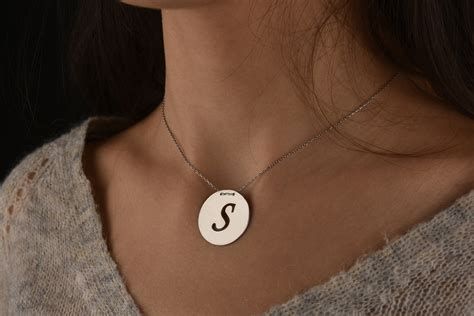 Letter Necklace For Woman Personalized Initial Necklace Etsy