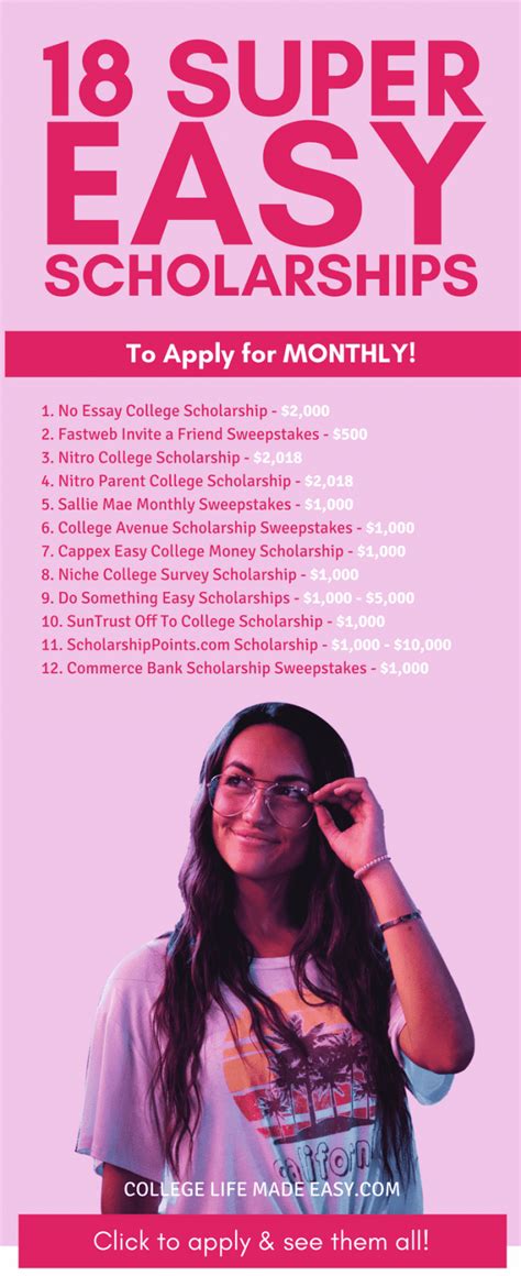 Easy Scholarships You Should Be Applying To Every Single Month Easy