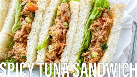 The Best Spicy Tuna Sandwich Recipe Youtube