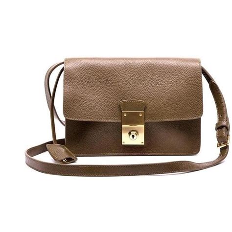 Leather Locking Crossbody Bag 33210 Rub Liked On Polyvore Featuring