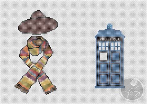 Doctor Who The Fourth Doctor With Tardis By Pixystitches On Etsy 350