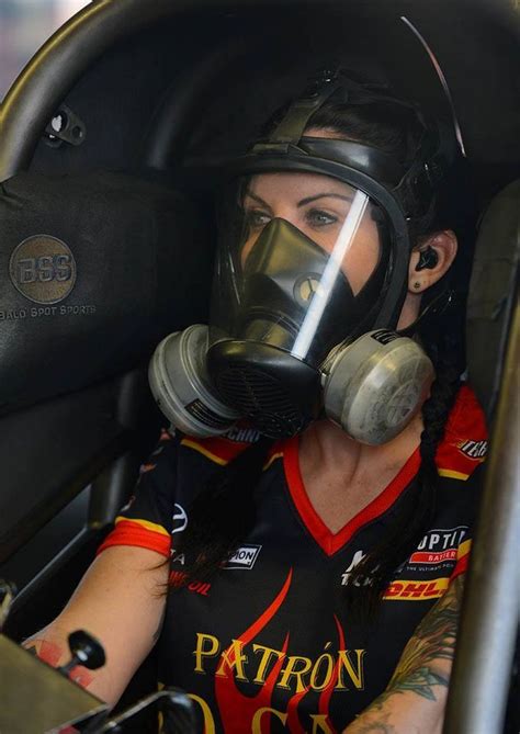 Pin By Gasmask Caps On Female Drag Racer Gas Mask Girl Mask Girl