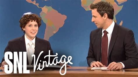 Weekend Update Jacob The Bar Mitzvah Babe On The Story Of Hanukkah SNL YouTube
