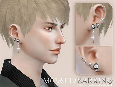 Ear Cuff Piercing Earrings The Sims 4 P4 Sims4 Clove