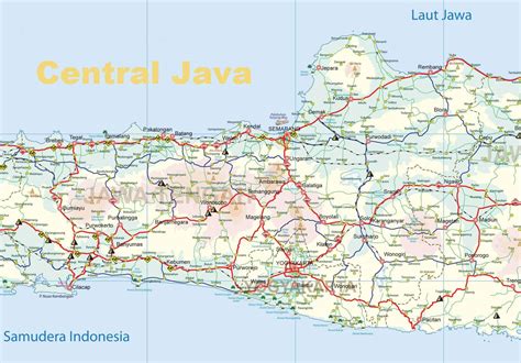 Yogyakarta Java Island Map Yogyakarta Tourism Maps