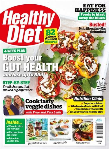 healthy diet magazine subscriptions and may 2020 boost your gut health issue pocketmags