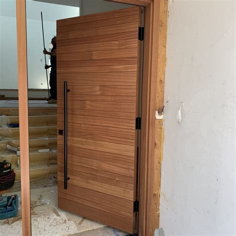 Lowest prices in houston, stop in! Modern Solid Wood panel Exterior Door - Modern Doors