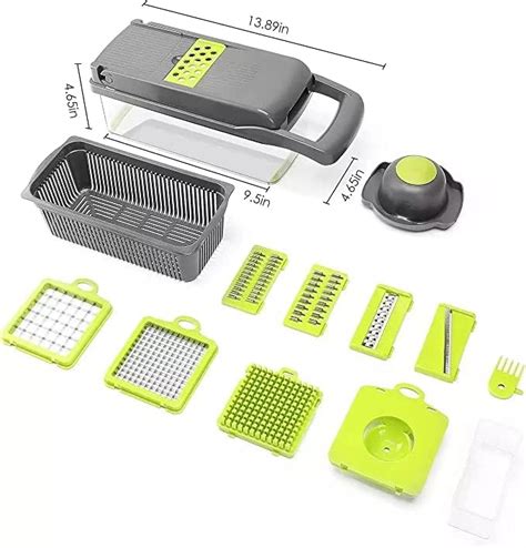 12 In 1 Multi Purpose Vegetable Chopper Veg Cutter Onion Choppers With