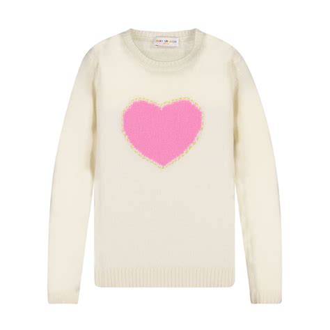 Heartbreaker Girls Adorable Pink Heart Knot Sweater For Girls