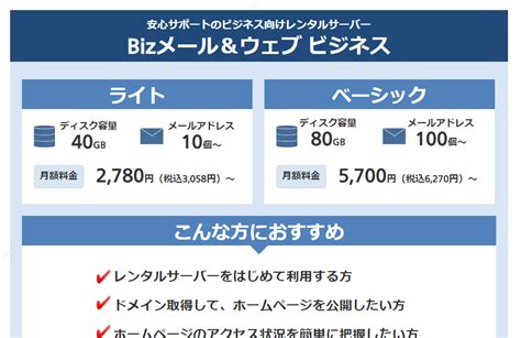 Bizメール＆ウェブ ビジネスの実際の評判 レビュー 口コミ 特徴 ⭐️ クチコミネット