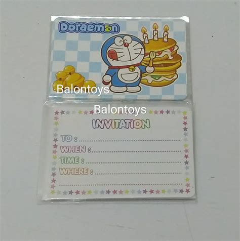 Buttercream sangat cocok untuk kamu yang ingin memesan sederhana yang murah dan lucu. Undangan Ultah Anak2 Doraemon Kosong / 100 Background ...