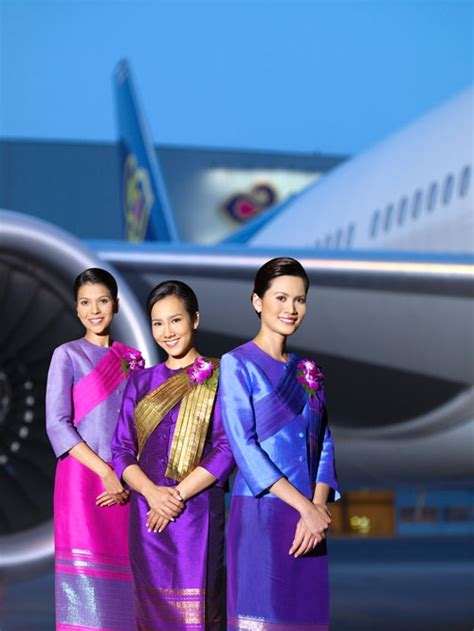 Cabin Crew Photos Thai Airways Flight Attendant Stewardess Uniforms