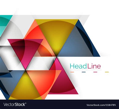 Triangle Abstract Background Royalty Free Vector Image