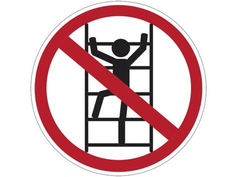 Panneaux d interdiction Défense de grimper à l échelle Contact SETON