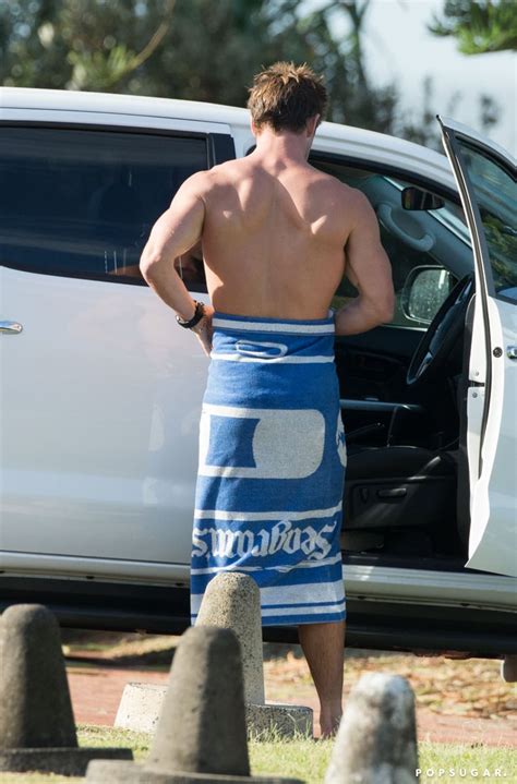 Chris Hemsworth Shirtless After Surfing POPSUGAR Celebrity Photo