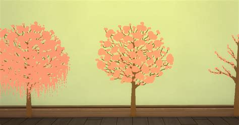 Hinayunas Sims 4 Cc Sakura Wall Stencil