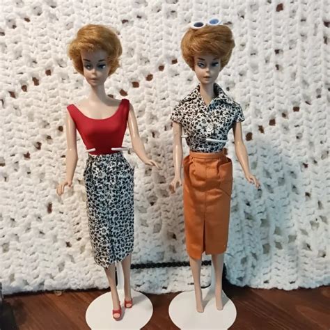 Pair Of Vintage Blonde Bubble Cut Barbies Picclick