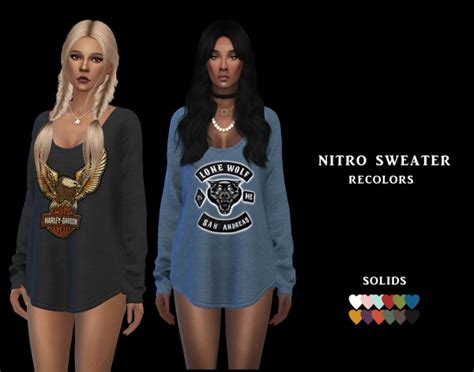 Leo 4 Sims Nitro Sweater • Sims 4 Downloads