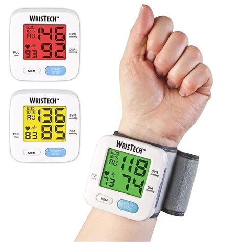 Wristech Blood Pressure Monitor With Adjustable Wrist Cuff Color