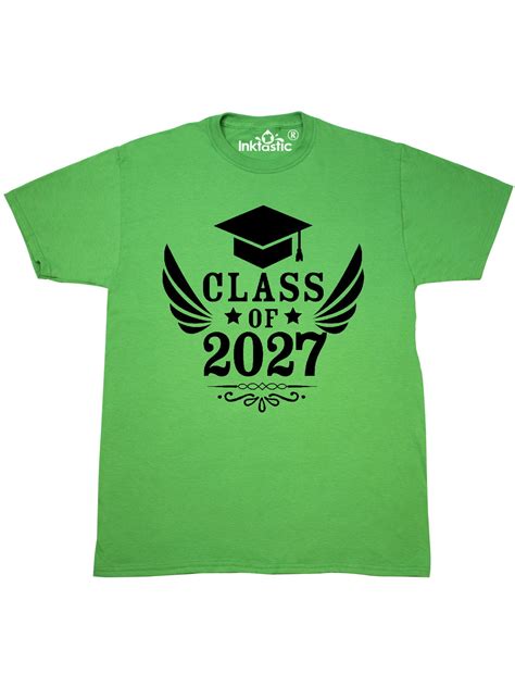 Inktastic Inktastic Class Of 2027 With Graduation Cap And Wings Adult