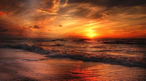 1920x1080 Sunset Beach Laptop Full Hd 1080p Hd 4k Wallpapers Images