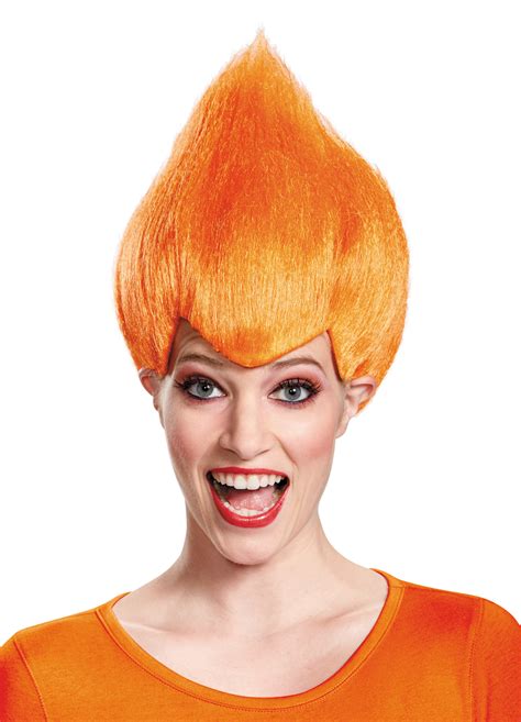 Orange Troll Adult Wig