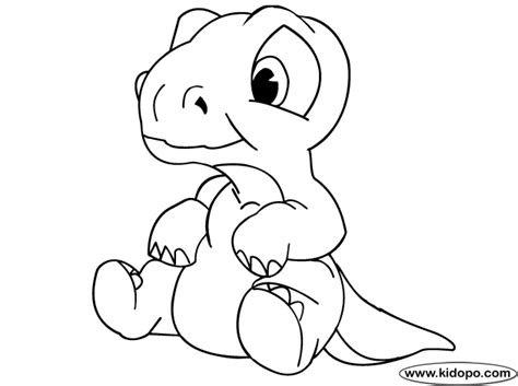 Dino dan dinosaur coloring pages; Baby Dino coloring page