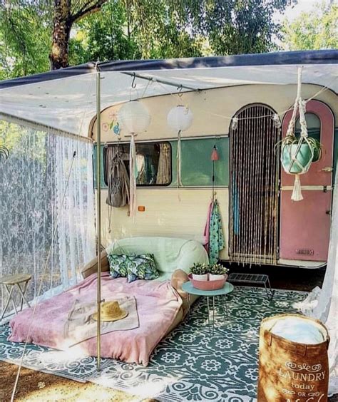 Pin By Mikayla Nelson On Boho ️ Camper Decor Camper Remodeled Campers
