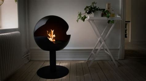 Futuristic Round Bioethanol Fireplace Digsdigs