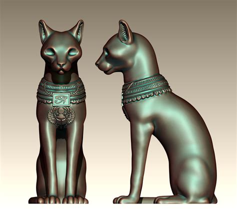 Egyptian Ritual Cat Sekhmet Goddess Bastet Goddess 3d Print Model