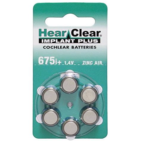 60 Hearclear Hearing Aid Batteries Size 675p Cochlear