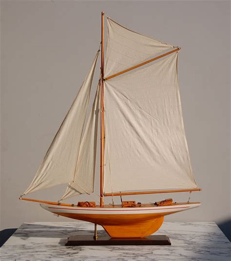 Miniature Wooden Sailing Boat Model Catawiki