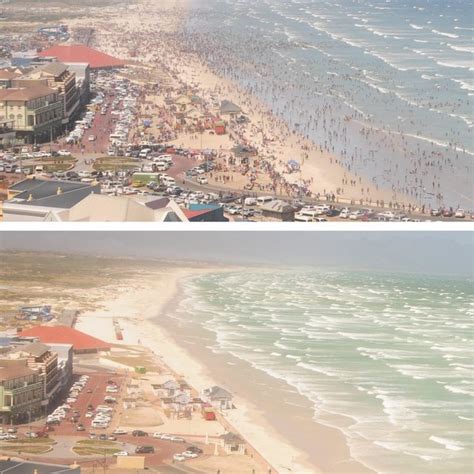 Photographs Overlooking Muizenberg Beach On New Years Day 1st