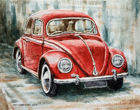 1960 Volkswagen Beetle 2 Painting By Joey Agbayani Fine Art America