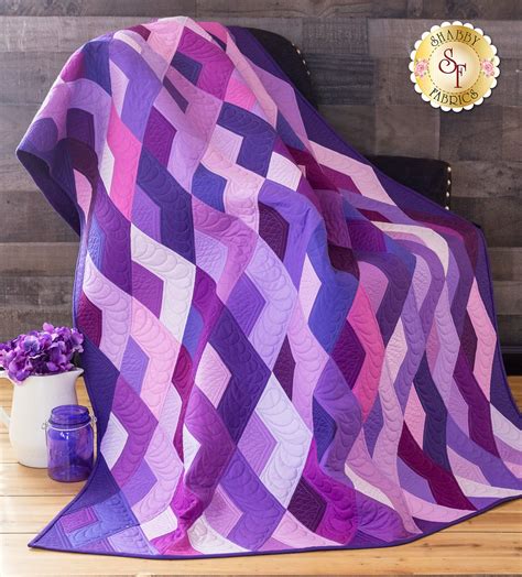 Boomerang Quilt Kit Purple Give Your Home A Modern Feel And A Splash