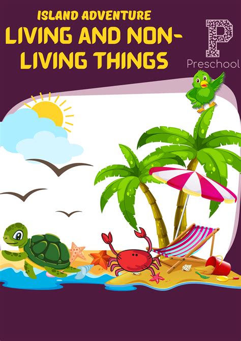 living non living things island adventure workbook free printable worksheets download pdf
