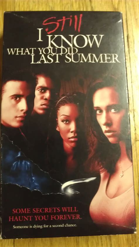 The murderous fisherman with a hook is back to once again stalk the two surviving teens, julie and ray, who left him for dead. I still know what you did last summer  vhs  ( 1998 release )