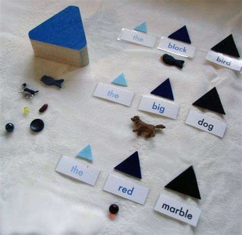 Montessori Adjective Box Unlaminated In Paperboard Box A Parts Of