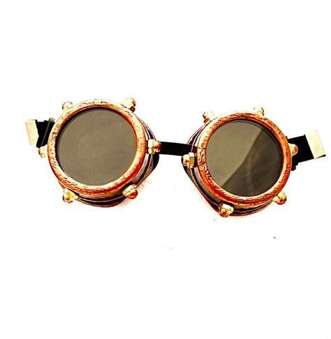 steampunk goggles 18 kleur koper met schroeven