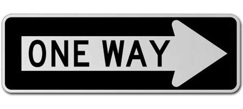 One Way Right Sign X4555 By