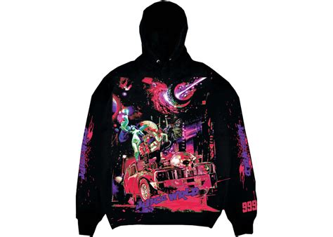 Juice Wrld X Vlone Galaxy Hoodie Black Mens Fw21 Us