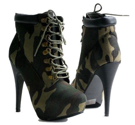 Compose 01 Women Stilettos High Heel Combat Lace Up Ankle Boots 65