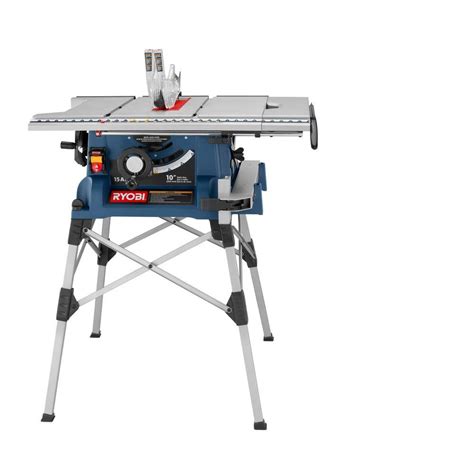 Ryobi 10 In Portable Table Saw With Stand Blue Rts21 Check Back