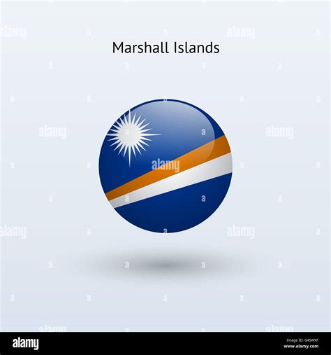 marshall islands round flag vector illustration stock vector image and art alamy